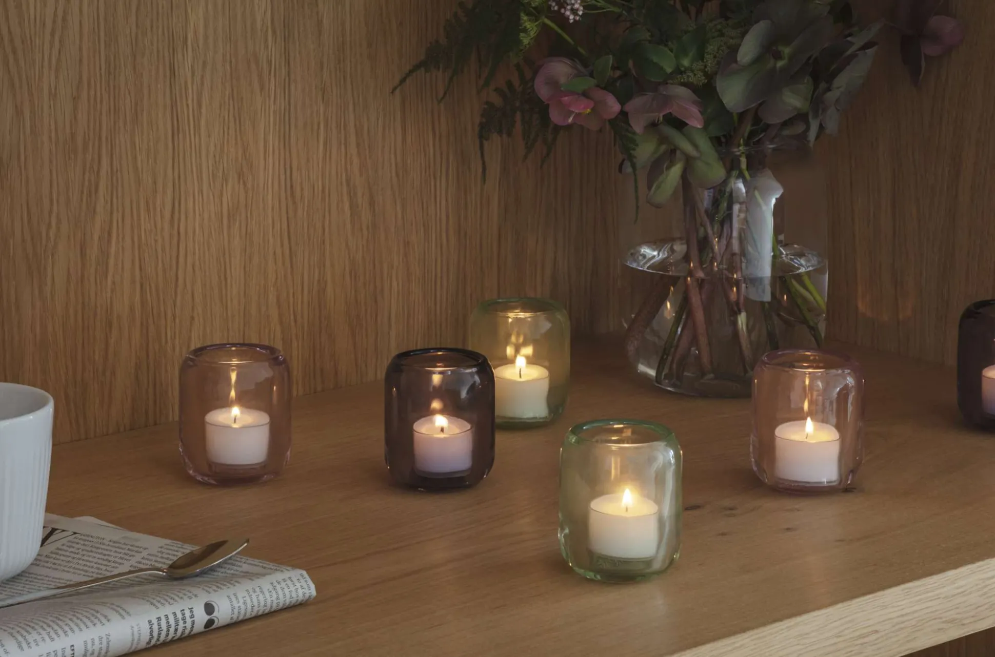 Acorn ljuslyktor - 2 stk - Grape