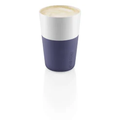 Caffe Latte-mugg - 2 st - Violet blue