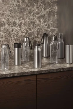 Drickflaska i glas - 0,5 liter - Svart