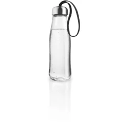 Drickflaska i glas - 0,5 liter - Svart