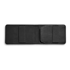 Korthållare - Läder - Svart