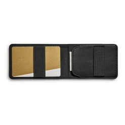 Korthållare - Läder - Svart