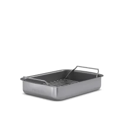 Professionell långpanna med galler - 26x19 cm - keramisk Slip-Let®-beläggning