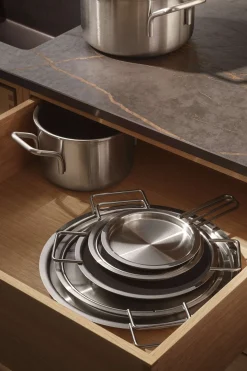 Tallrikslock 16 cm rostfritt stål