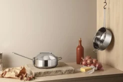 Välvt lock 24 cm Rostfritt Stål